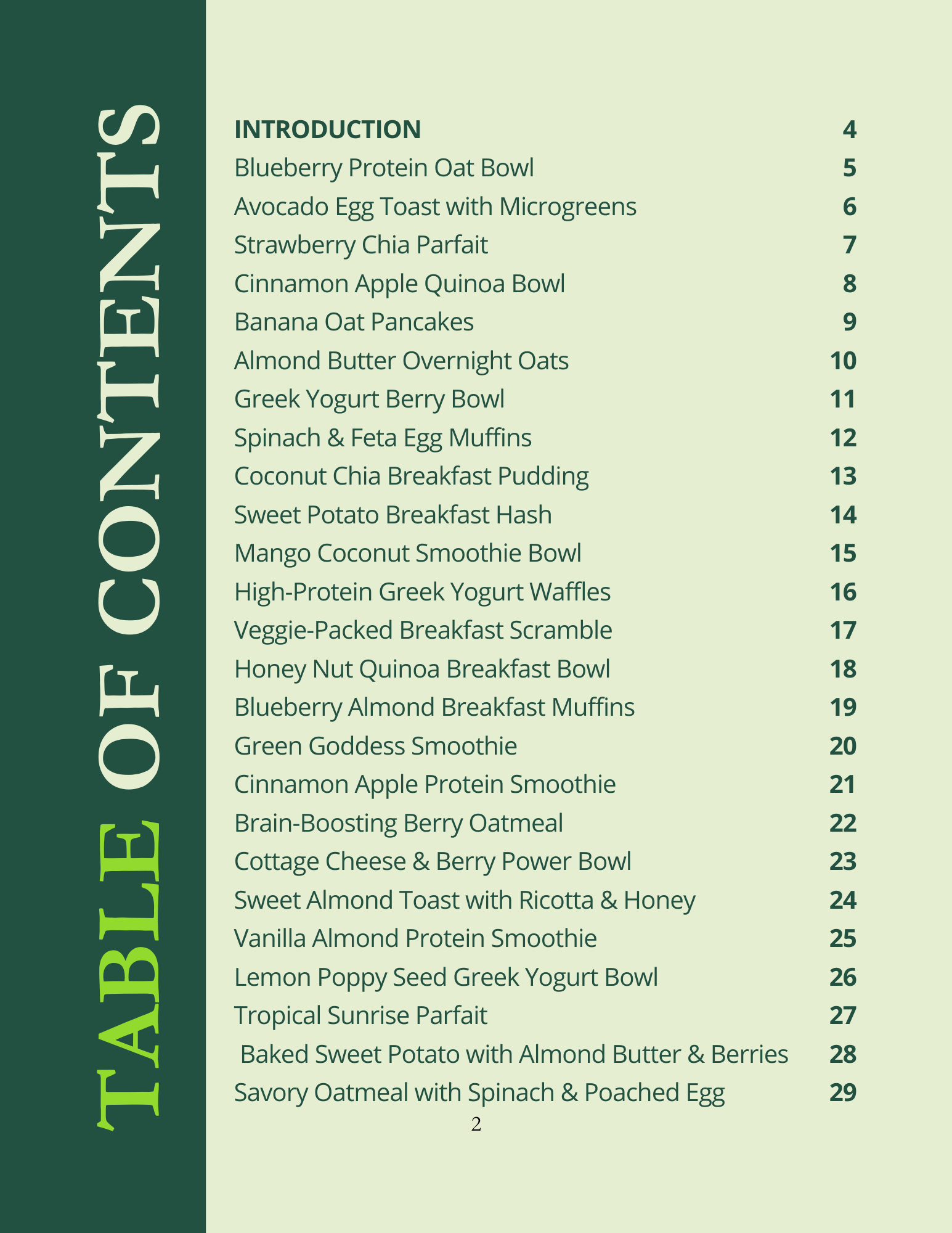 50+ Healthy Breakfasts