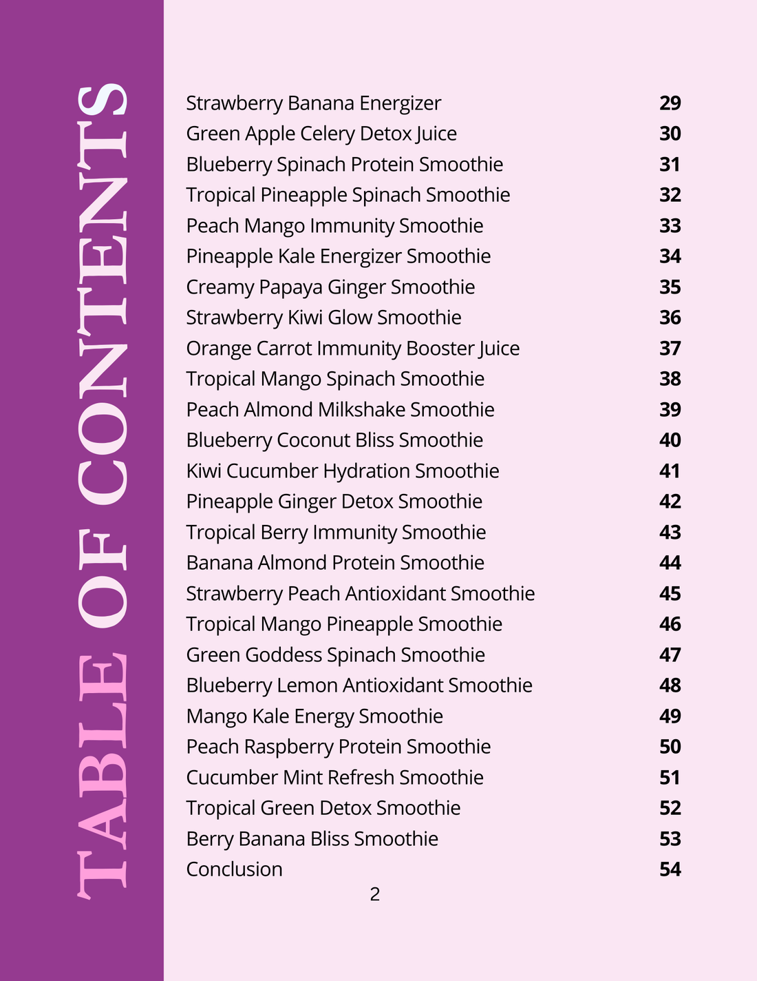 50+ Healthy Smoothies